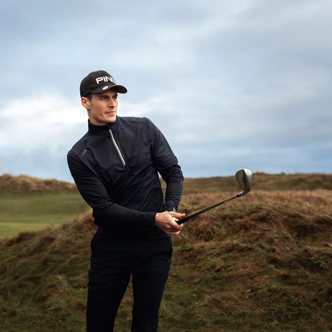 PING Men's Latham Half-Zip Golf Midlayer