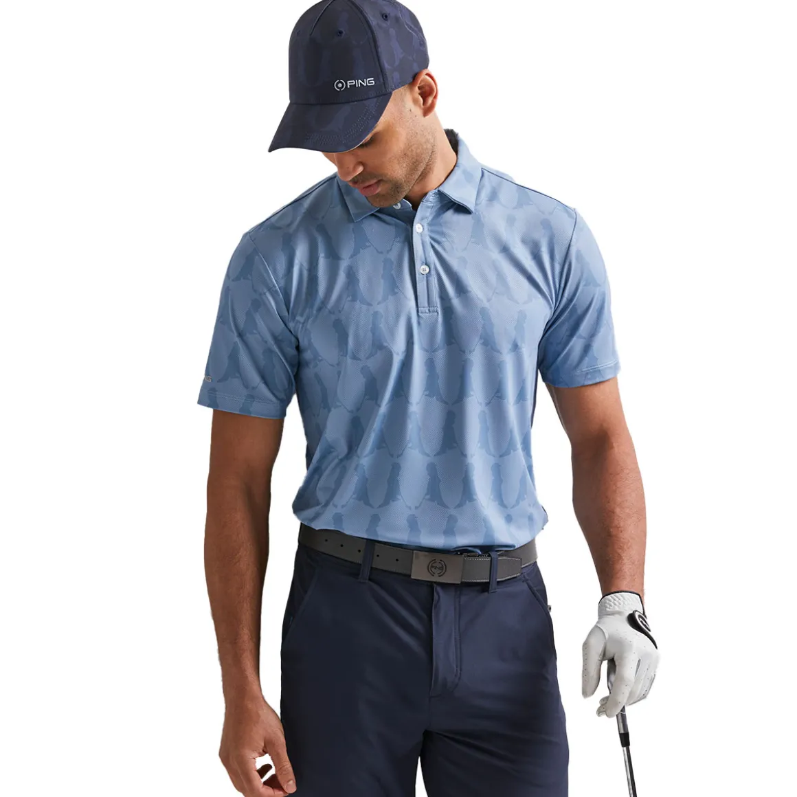 PING Men's Mr Ping Printed Golf Polo Shirt