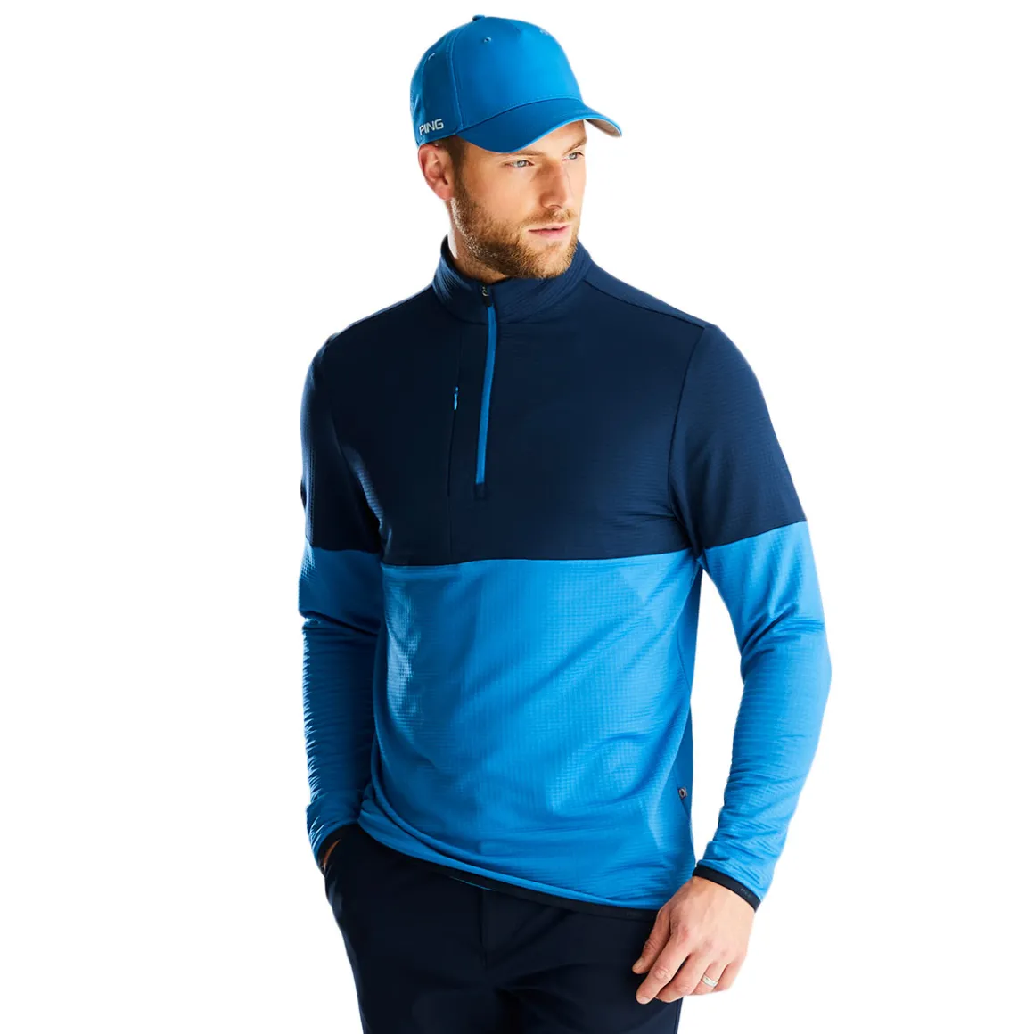 PING Men's Nexus Golf Half Zip Golf Midlayer
