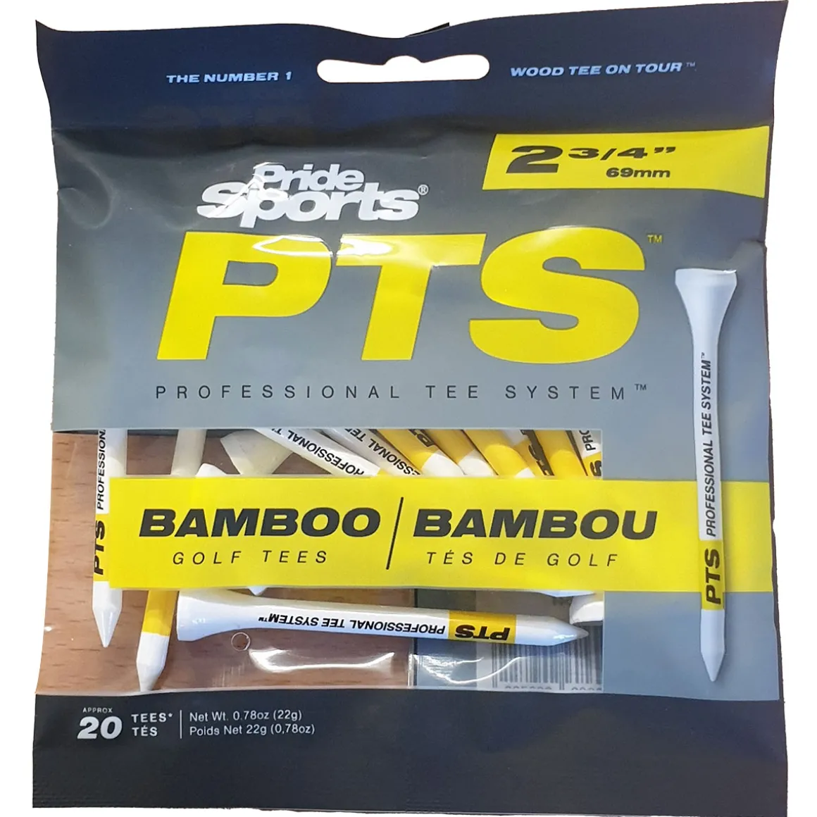 Pride Professional 69mm Golf Tees Small Pack