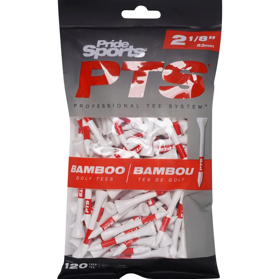 Pride Sports PTS Bamboo Retail Golf Tees Pack