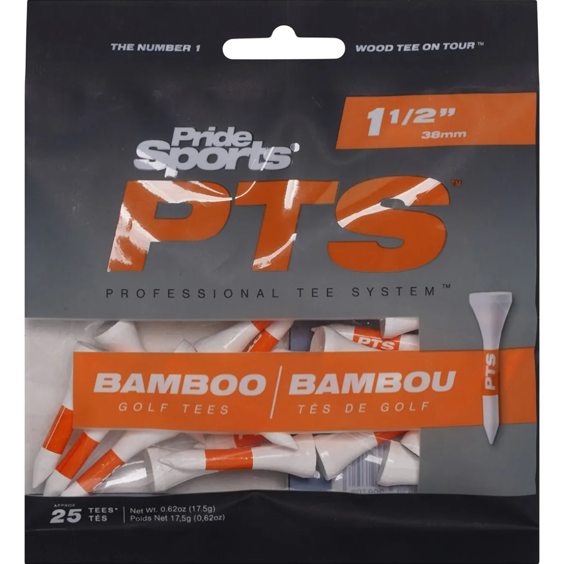 Pride Sports PTS Bamboo Small Golf Tees Pack