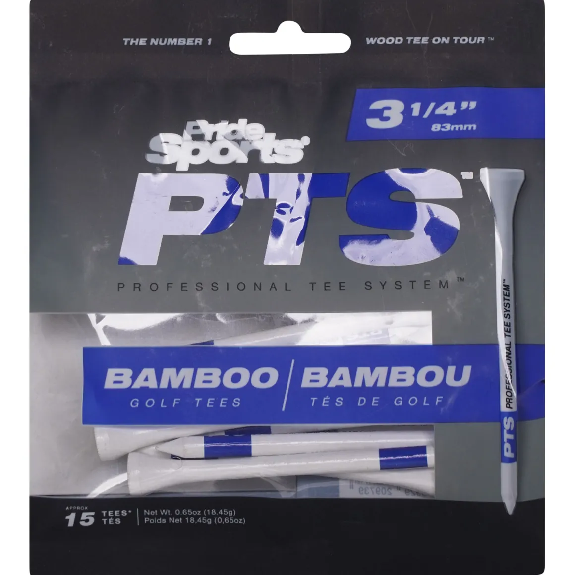 Pride Sports PTS Bamboo Small Golf Tees Pack