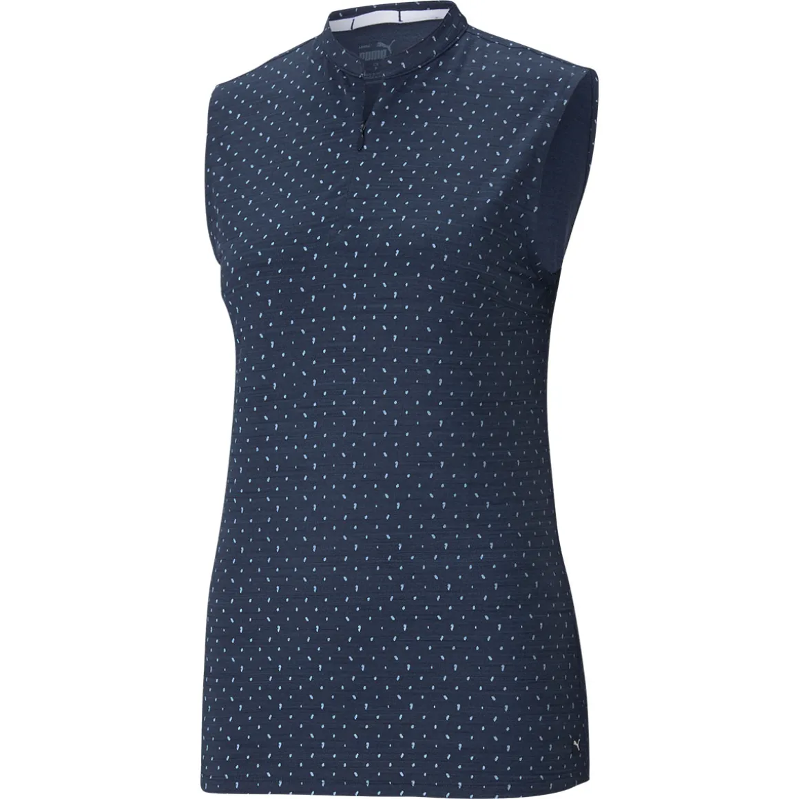 PUMA Ladies CLOUDSPUN Polka Sleeveless Stretch Golf Polo Shirt