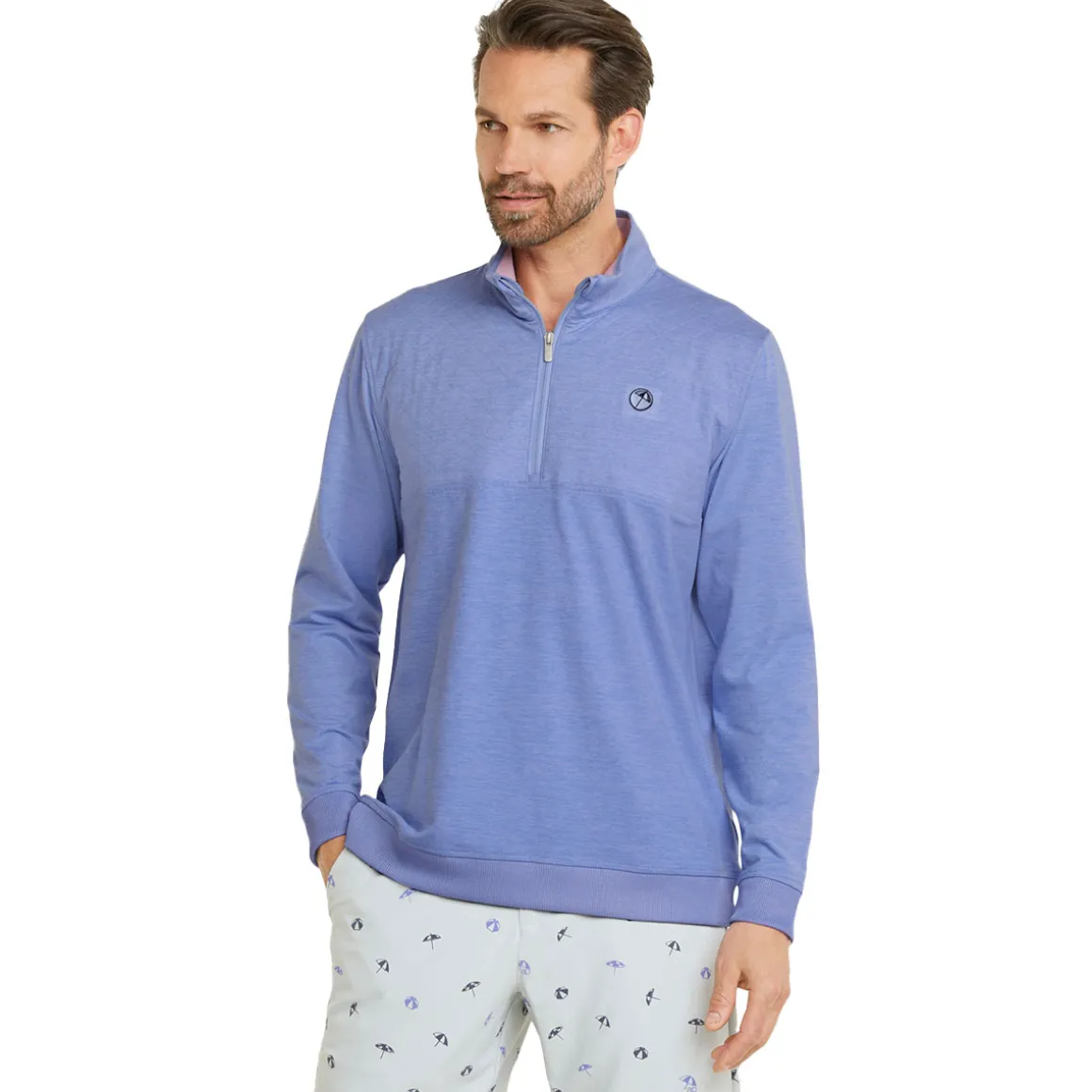 PUMA Men's AP CLOUDSPUN Castle Half Zip Golf Midlayer