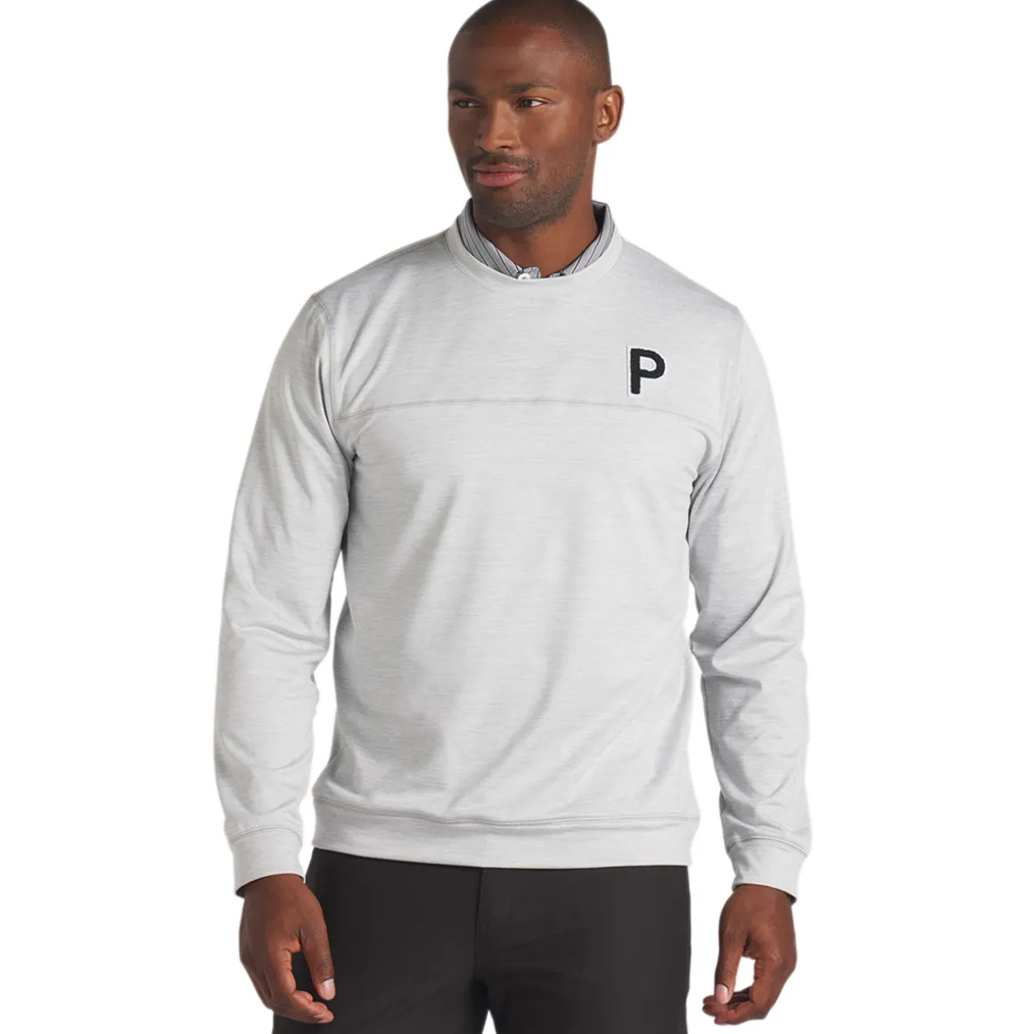 PUMA Men's CLOUDSPUN Patch Crewneck Golf Sweater