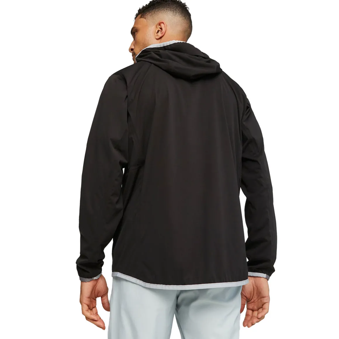 PUMA Men's DRYLBL Packable Waterproof Full Zip Golf Rain Jacket