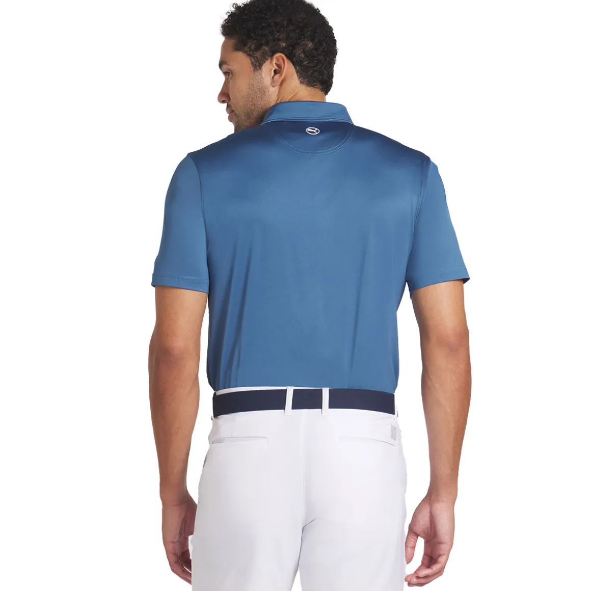 PUMA Men's Fair Isle Trim Golf Polo Shirt