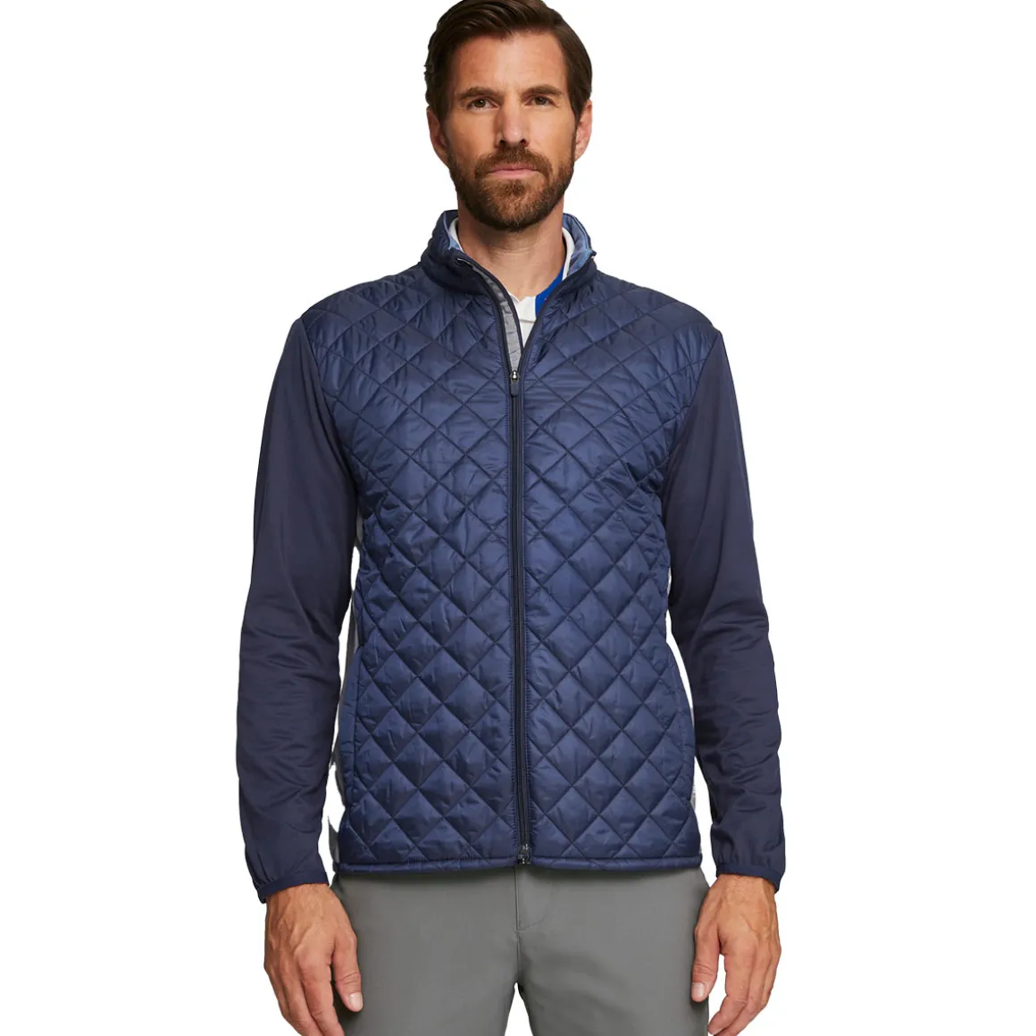 PUMA Men's Frost Quilted Full Zip Golf Jacket