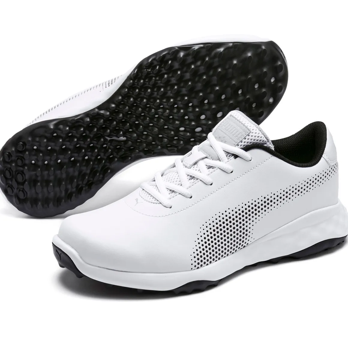 PUMA Men's Grip Fusion Tech Waterproof Spikeless Golf Shoes