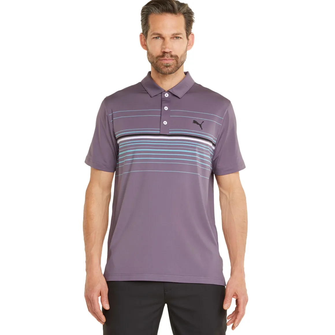 PUMA Men's MATTR Canyon Stretch Golf Polo Shirt