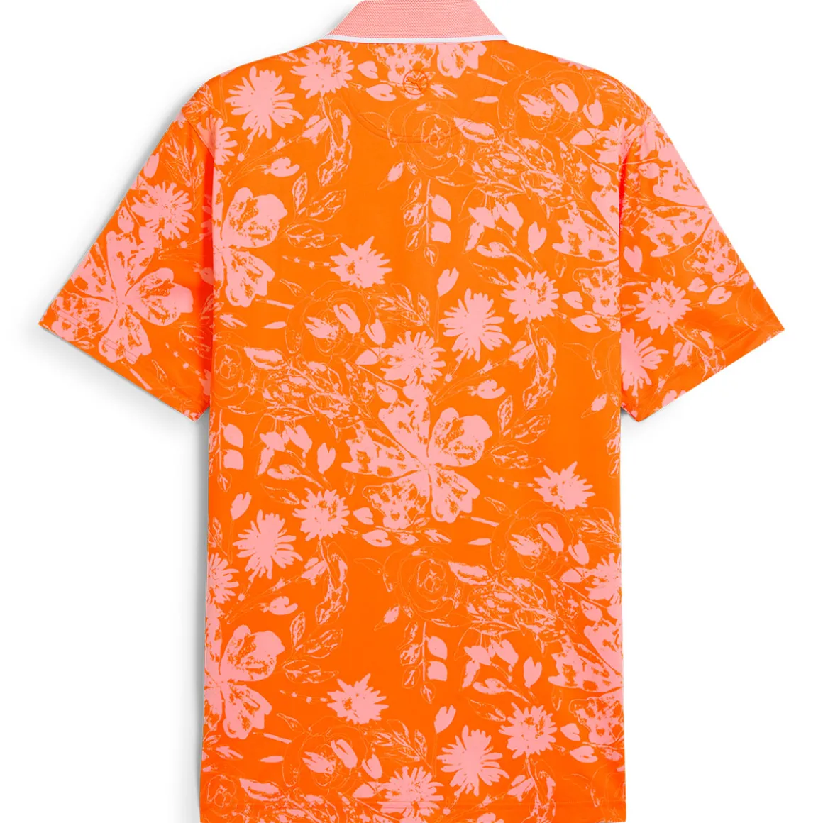 PUMA Men's MATTR Rose Print Golf Polo Shirt