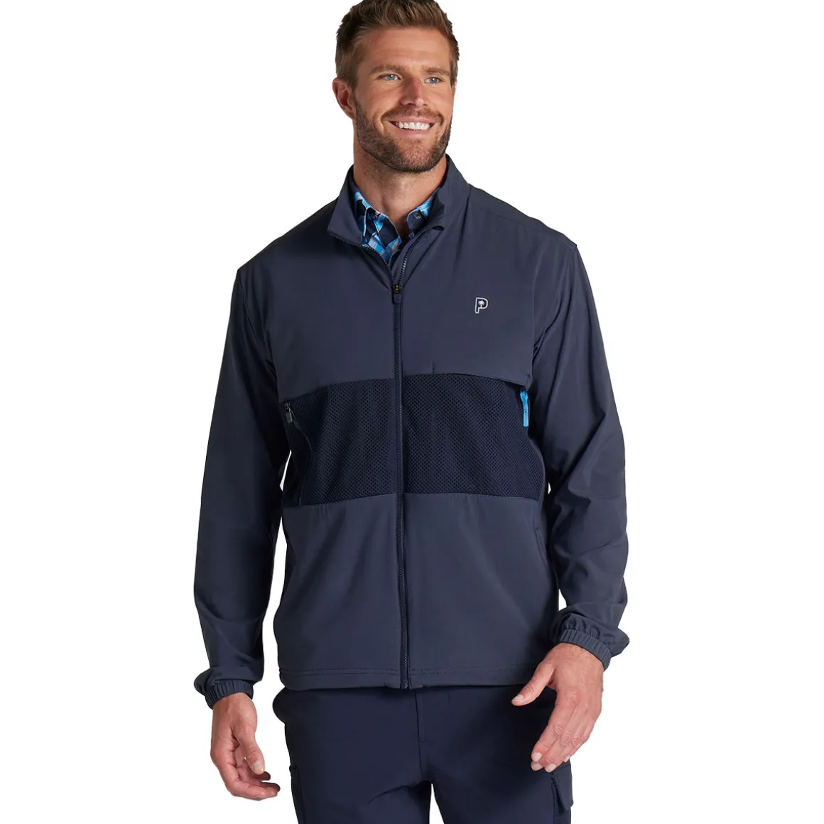 PUMA Men's Palm Tree Crew Golf Jacket