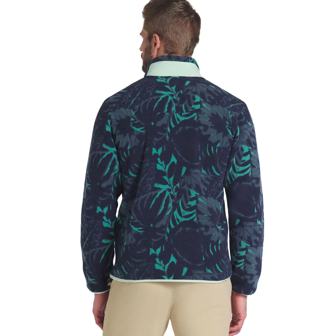 PUMA Men's Palm Tree Crew Fleece Pocket Half Zip Golf Mid Layer