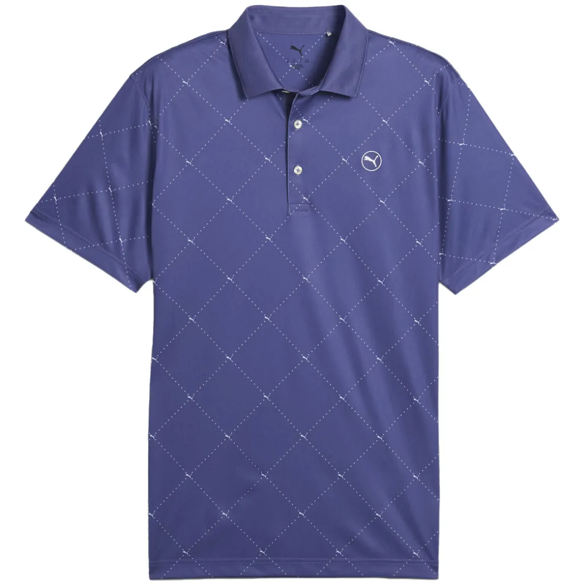 PUMA Men's Pure 2.0 Argyle Print Golf Polo Shirt