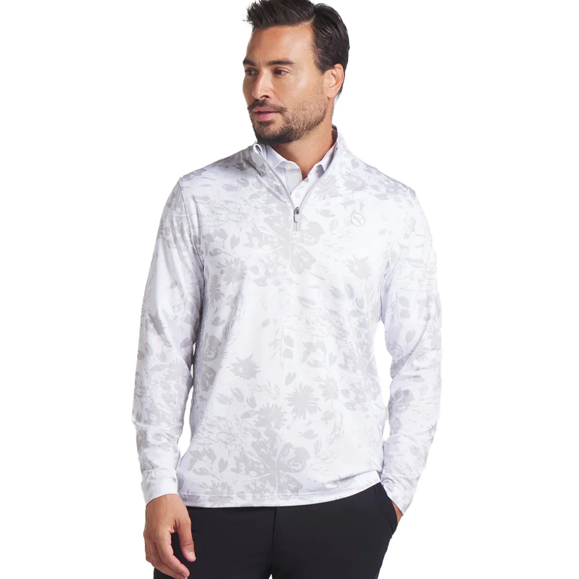 puma_mens_pure__rose_quar_2.webp PUMA Men's Pure 2.0 Rose Quarter Zip Golf Mid Layer