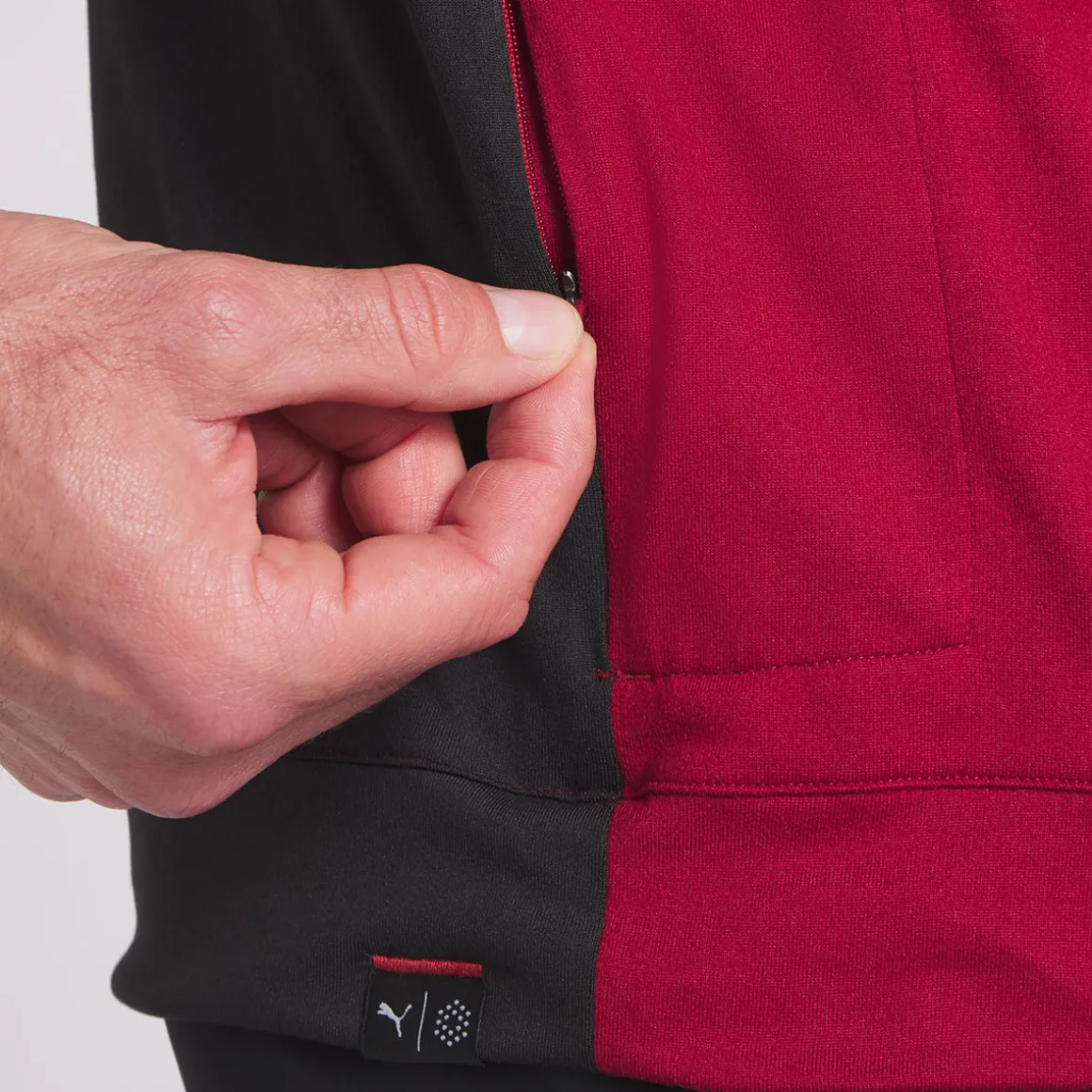 puma_mens_pure_colorblock_14.webp PUMA Men's Pure Colorblock Quarter Zip Golf Midlayer