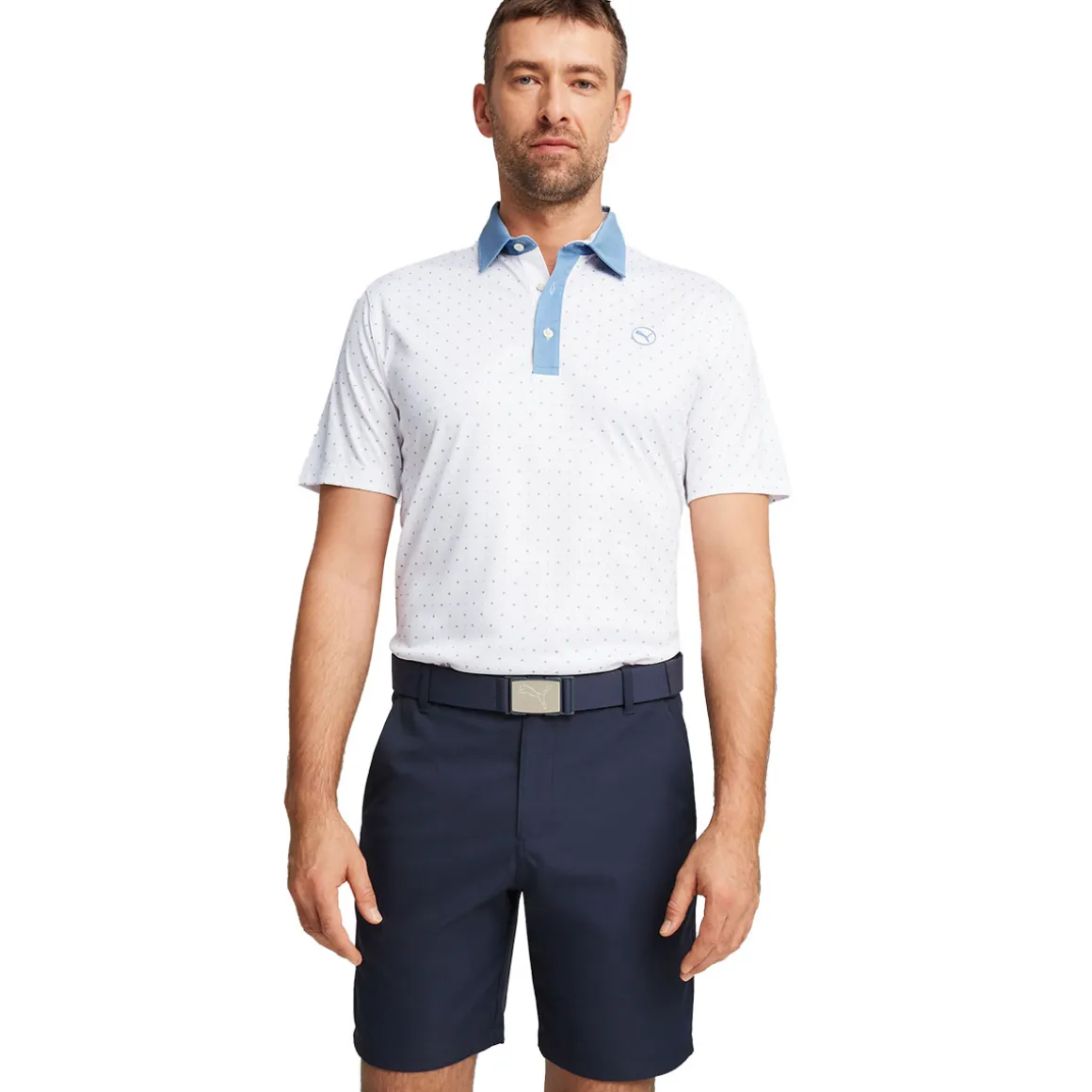 PUMA Men's Pure Geo Golf Polo Shirt