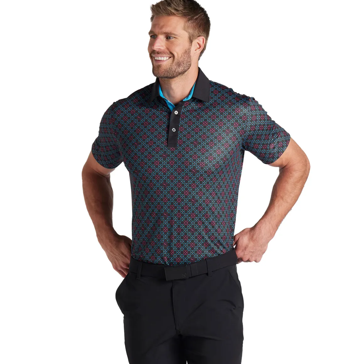 PUMA Men's Pure Monogram Golf Polo Shirt