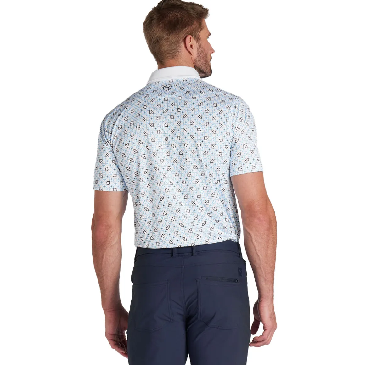 PUMA Men's Pure Monogram Golf Polo Shirt