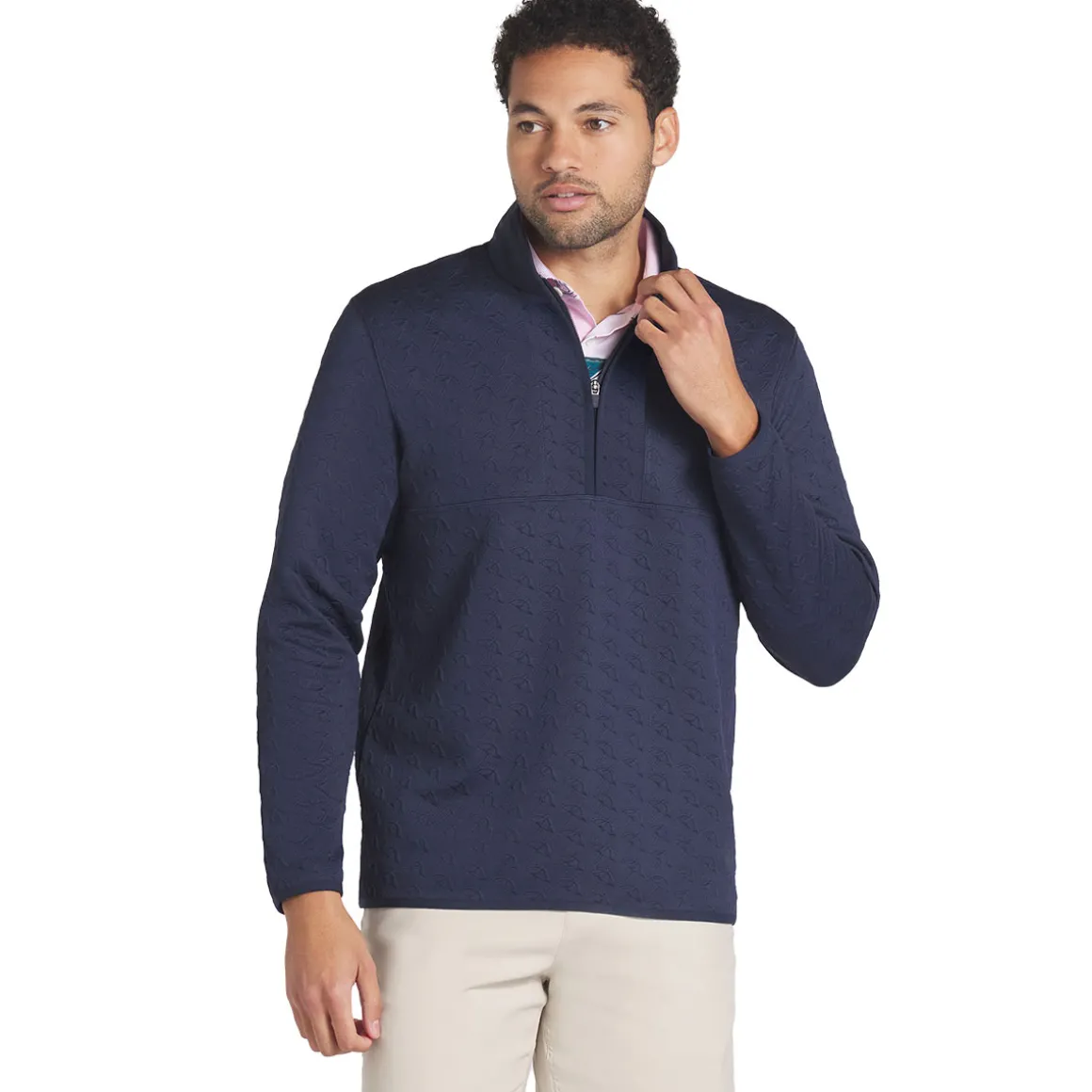 PUMA Men's X Arnold Palmer Jacquard Half Zip Golf Mid Layer