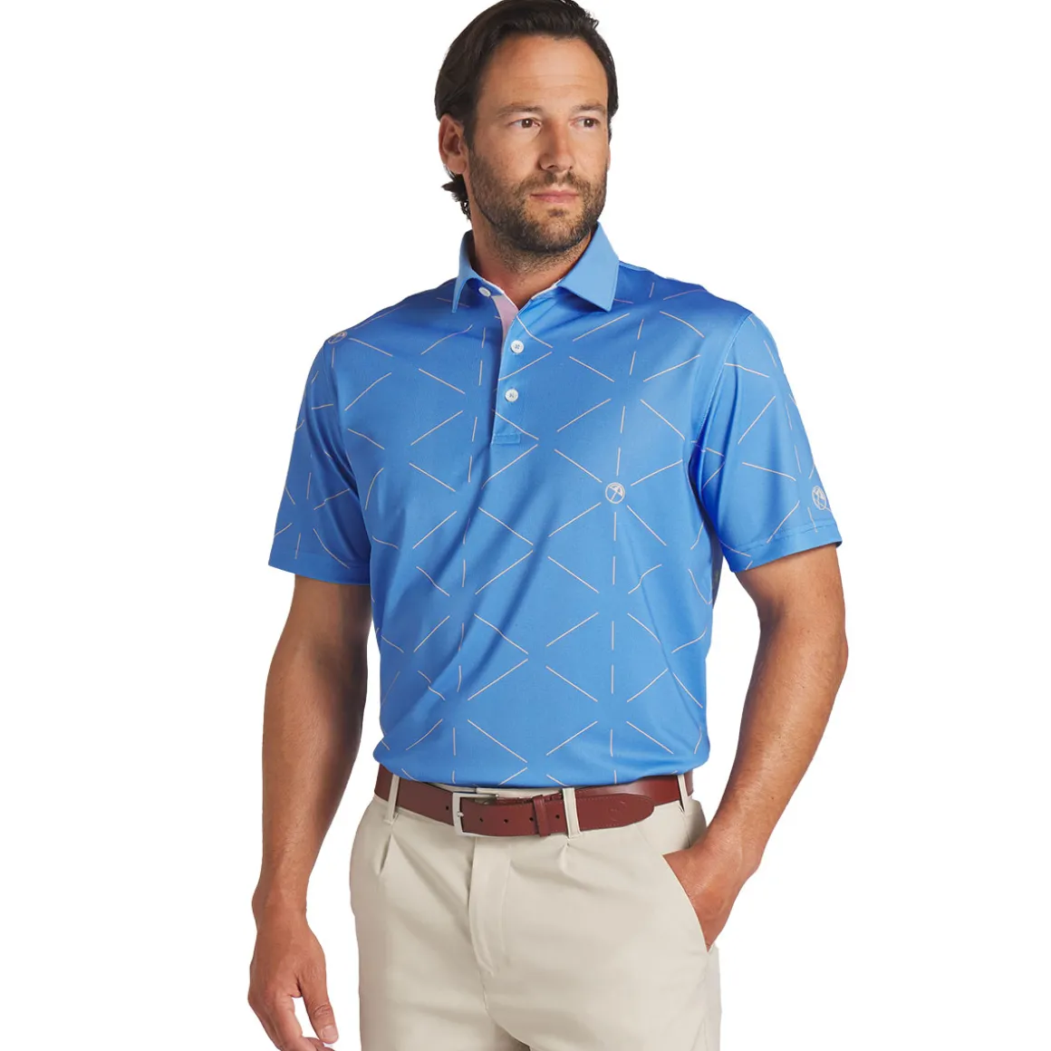 PUMA Men's X Arnold Palmer Geo Golf Polo Shirt