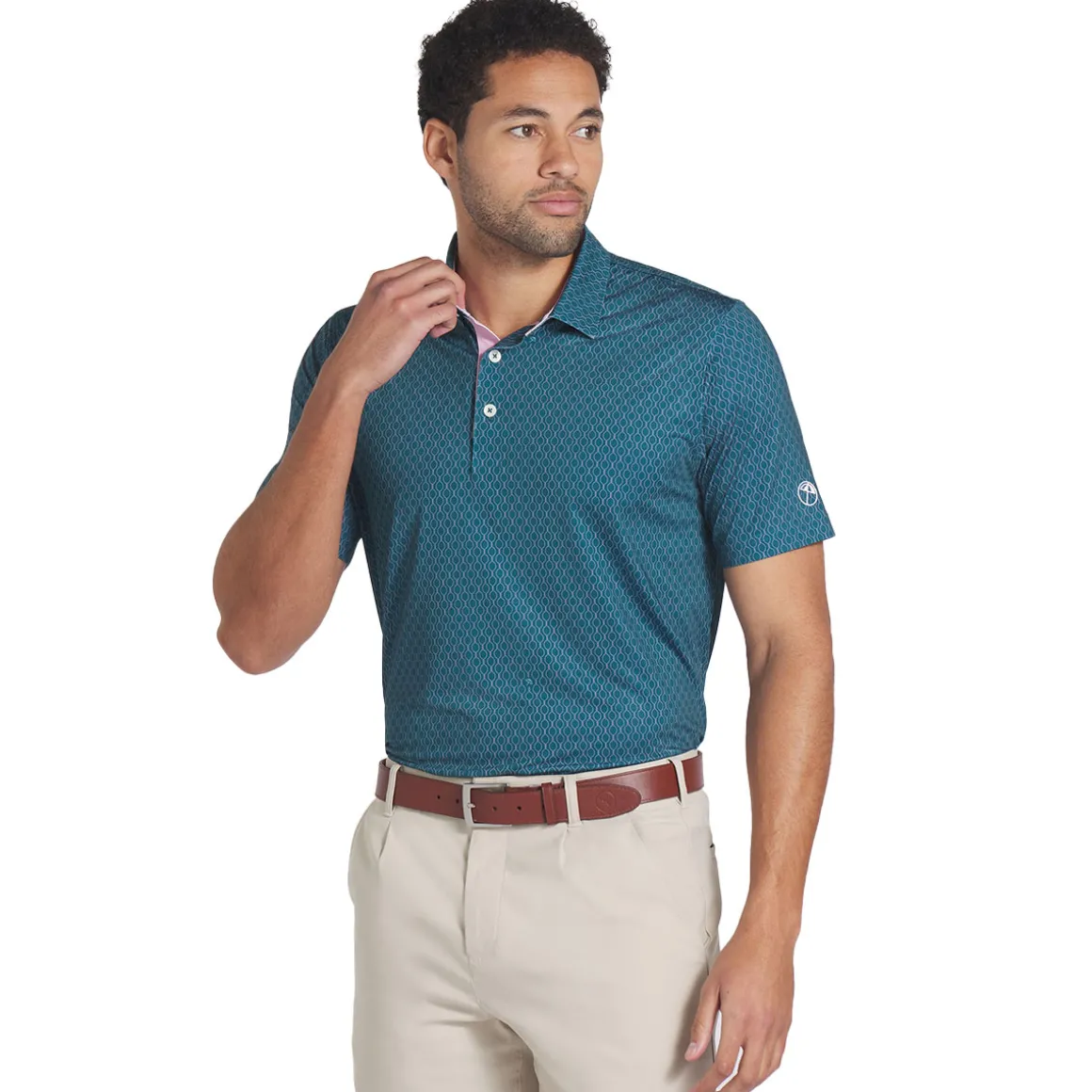 PUMA Men's X Arnold Palmer Citrus Print Golf Polo Shirt