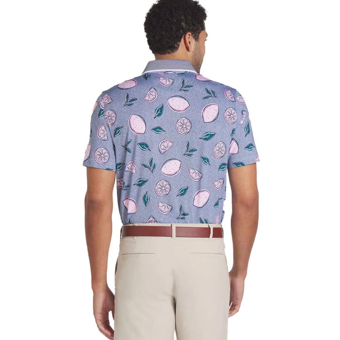 PUMA Men's X Arnold Palmer Pink Lemonade Golf Polo Shirt