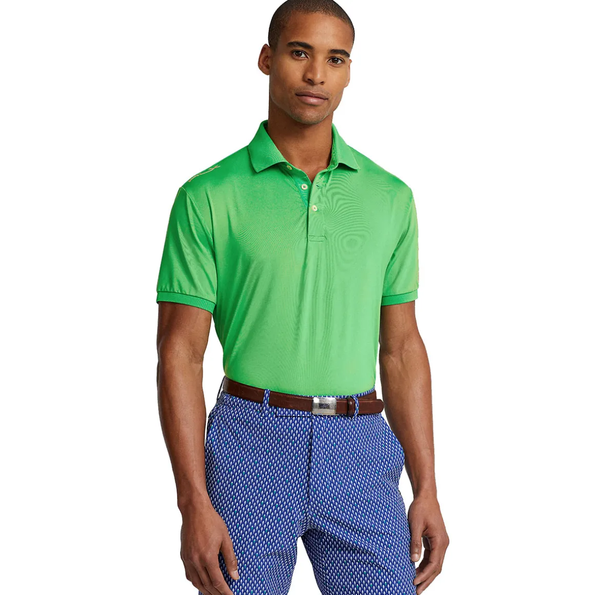 Ralph Lauren Men's RLX Jersey Airflow Custom Slim Fit Performance Golf Polo Shirt