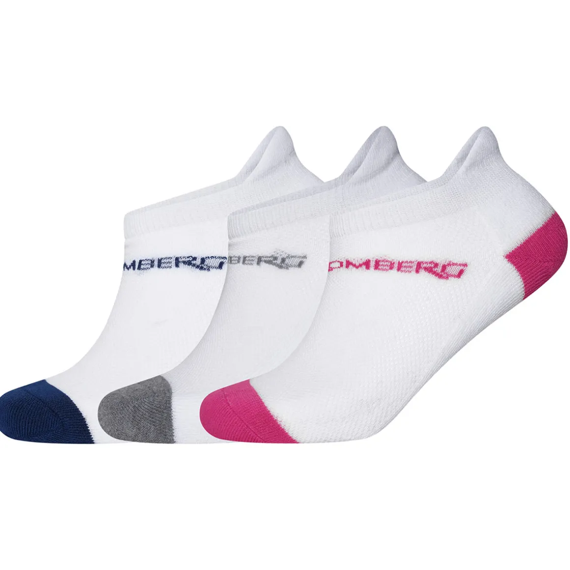 Stromberg Ladies No Show 3-Pair Pack Golf Socks
