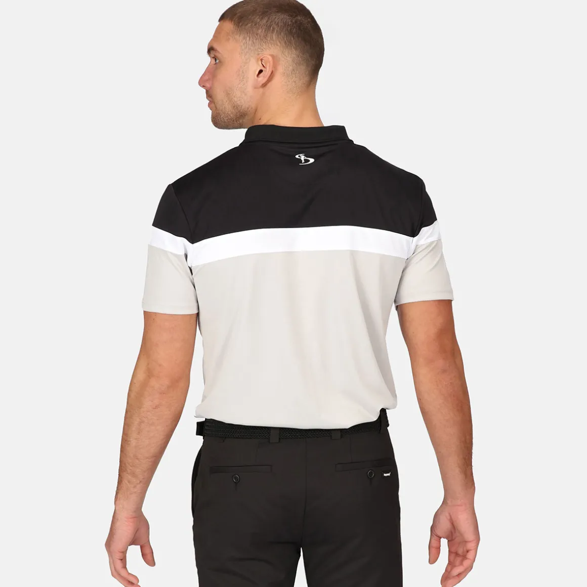 Stromberg Men's Eagle Stripe Golf Polo Shirt
