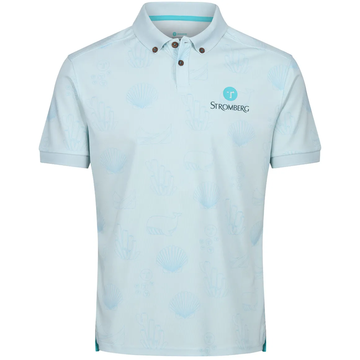 Stromberg Men's OCEANTEE Print Golf Polo Shirt