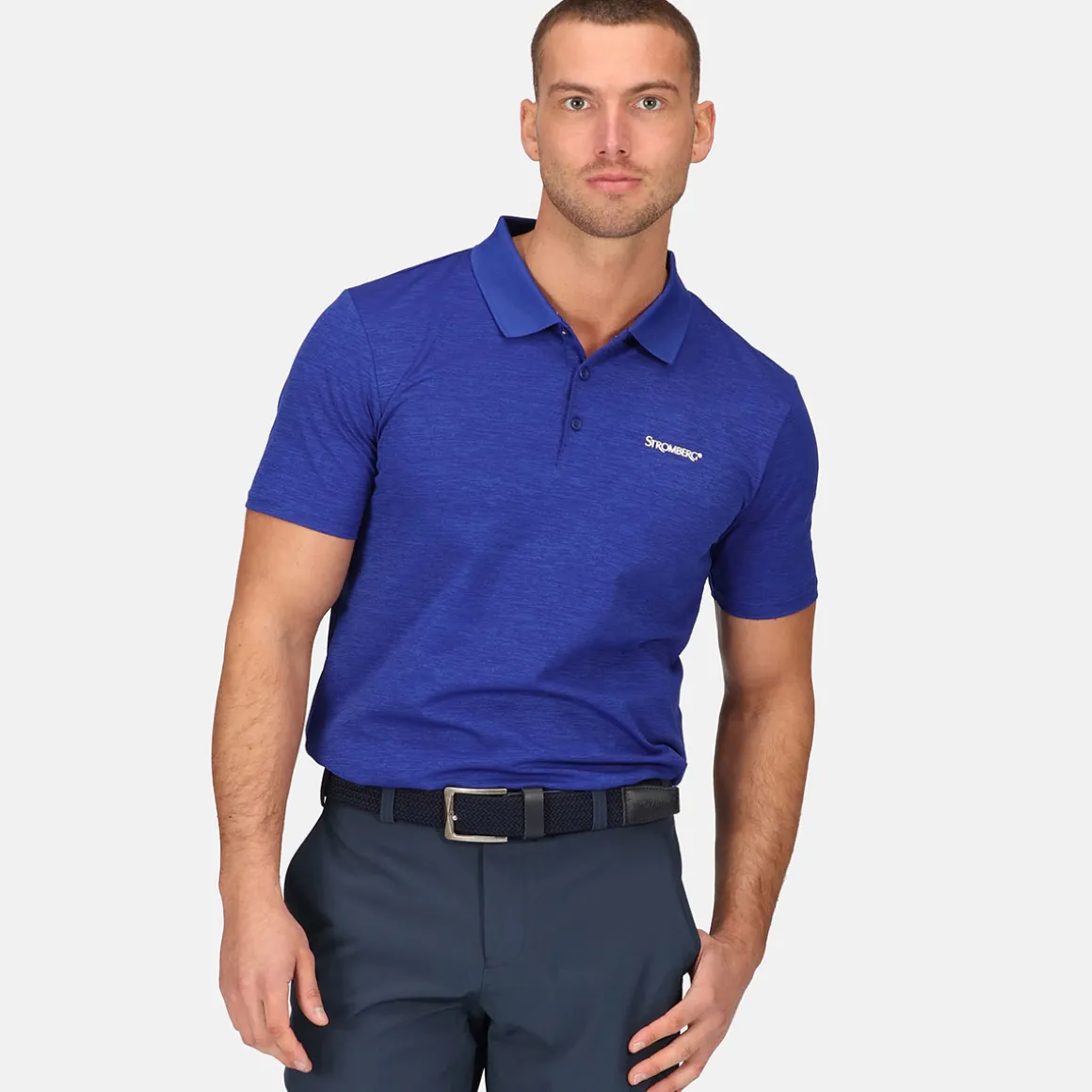 Stromberg Men's Tempo Marl Golf Polo Shirt