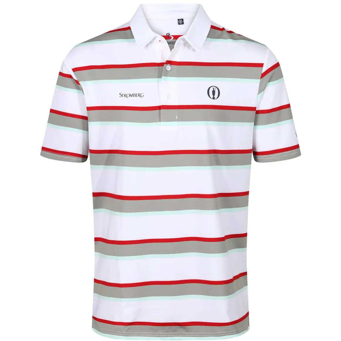 Stromberg Men's The Open Neil Stripe Golf Polo Shirt