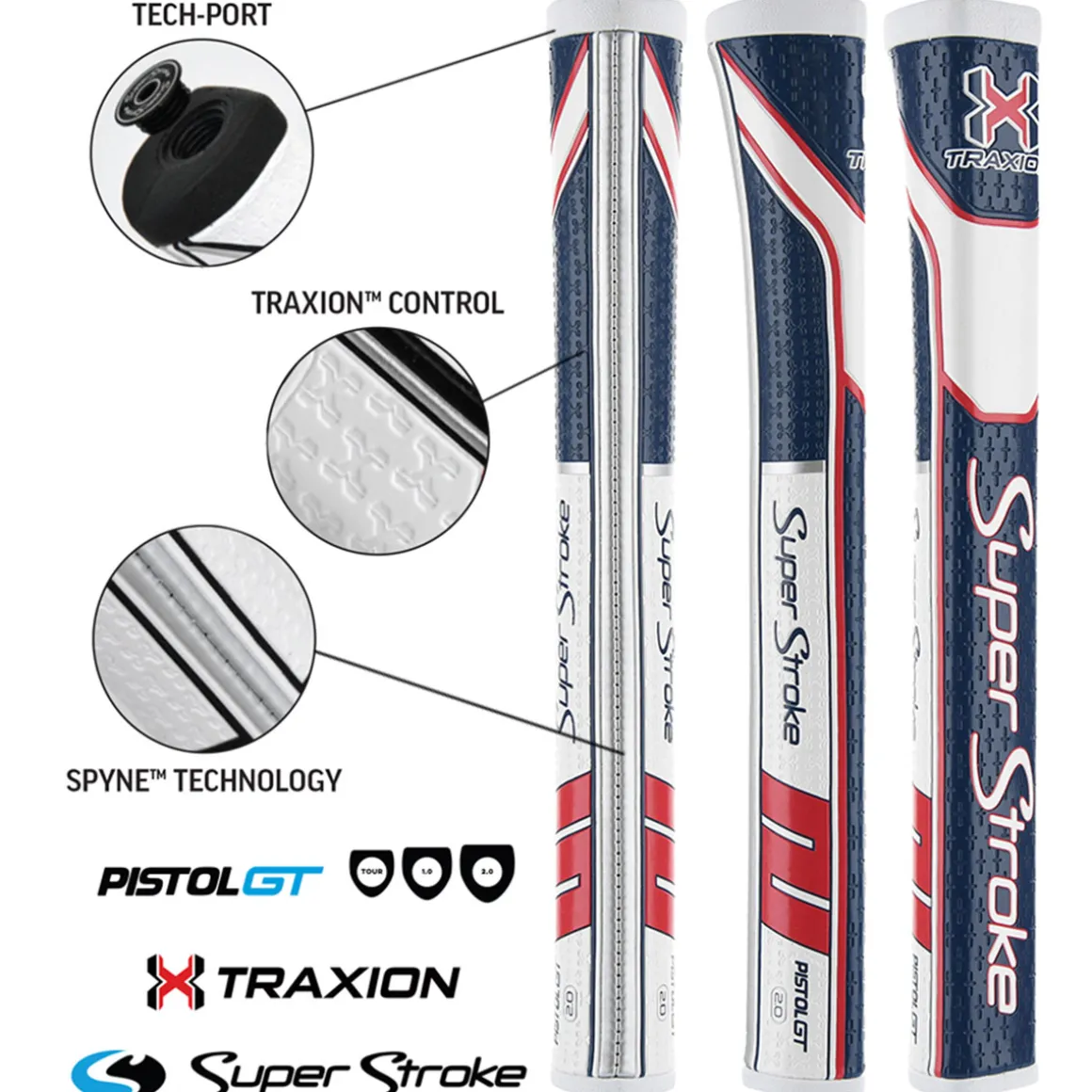 superstroke_traxion_pisto_11.webp SuperStroke Traxion Pistol GT 2.0 Putter Golf Grip
