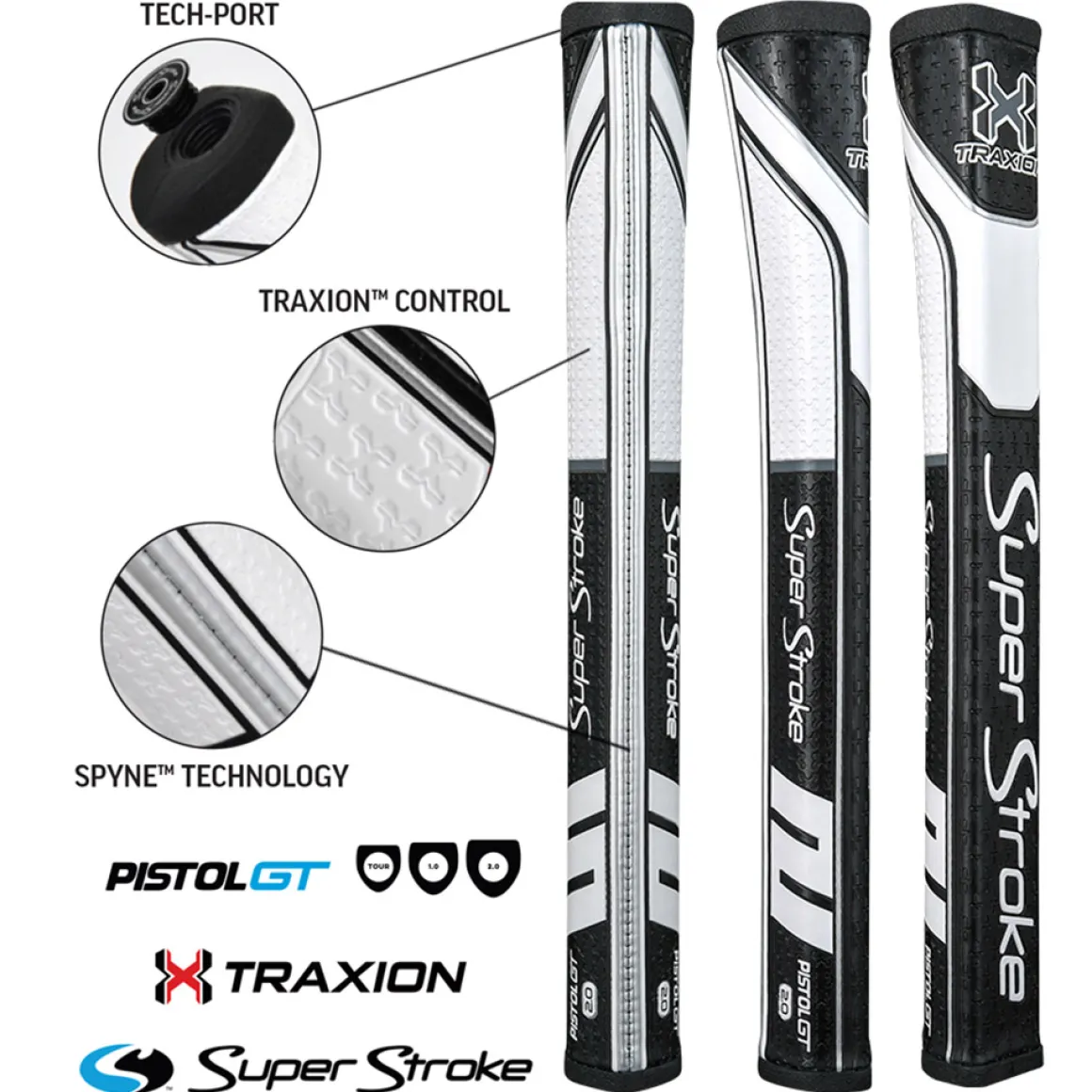 superstroke_traxion_pisto_3.webp SuperStroke Traxion Pistol GT 2.0 Putter Golf Grip
