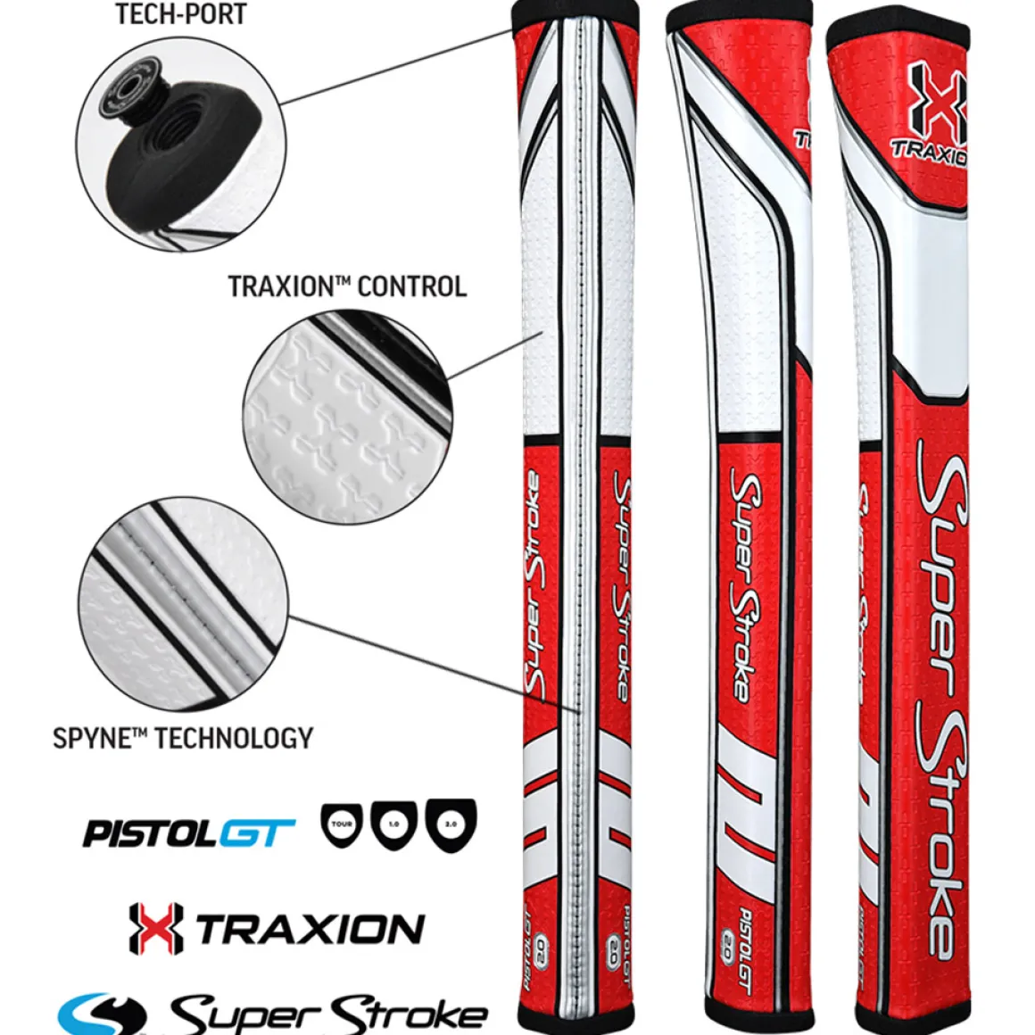 superstroke_traxion_pisto_5.webp SuperStroke Traxion Pistol GT 2.0 Putter Golf Grip