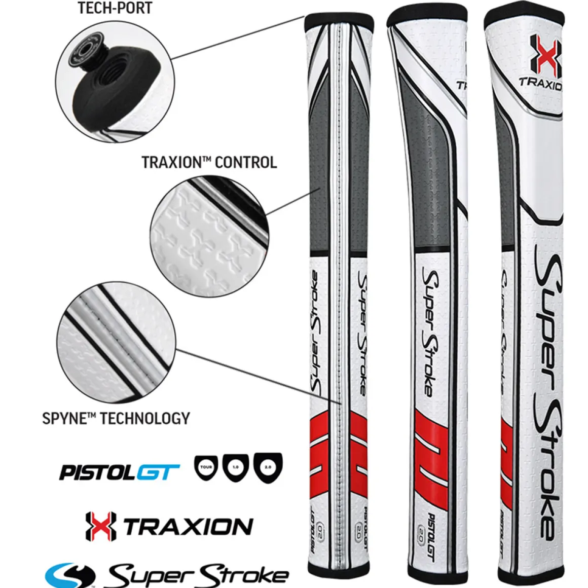 superstroke_traxion_pisto_7.webp SuperStroke Traxion Pistol GT 2.0 Putter Golf Grip