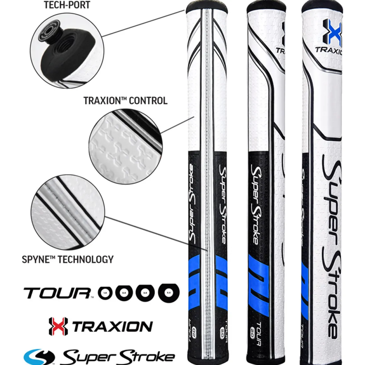 superstroke_traxion_tour__1.webp SuperStroke Traxion Tour Mid Slim 2.0 Putter Golf Grip