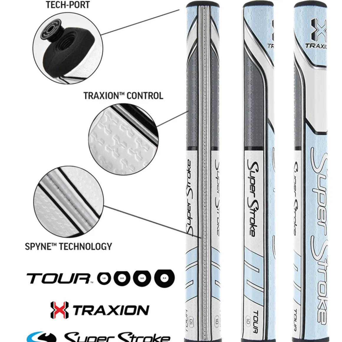 superstroke_traxion_tour__7.webp SuperStroke Traxion Tour Ultra Slim 1.0 Putter Golf Grip