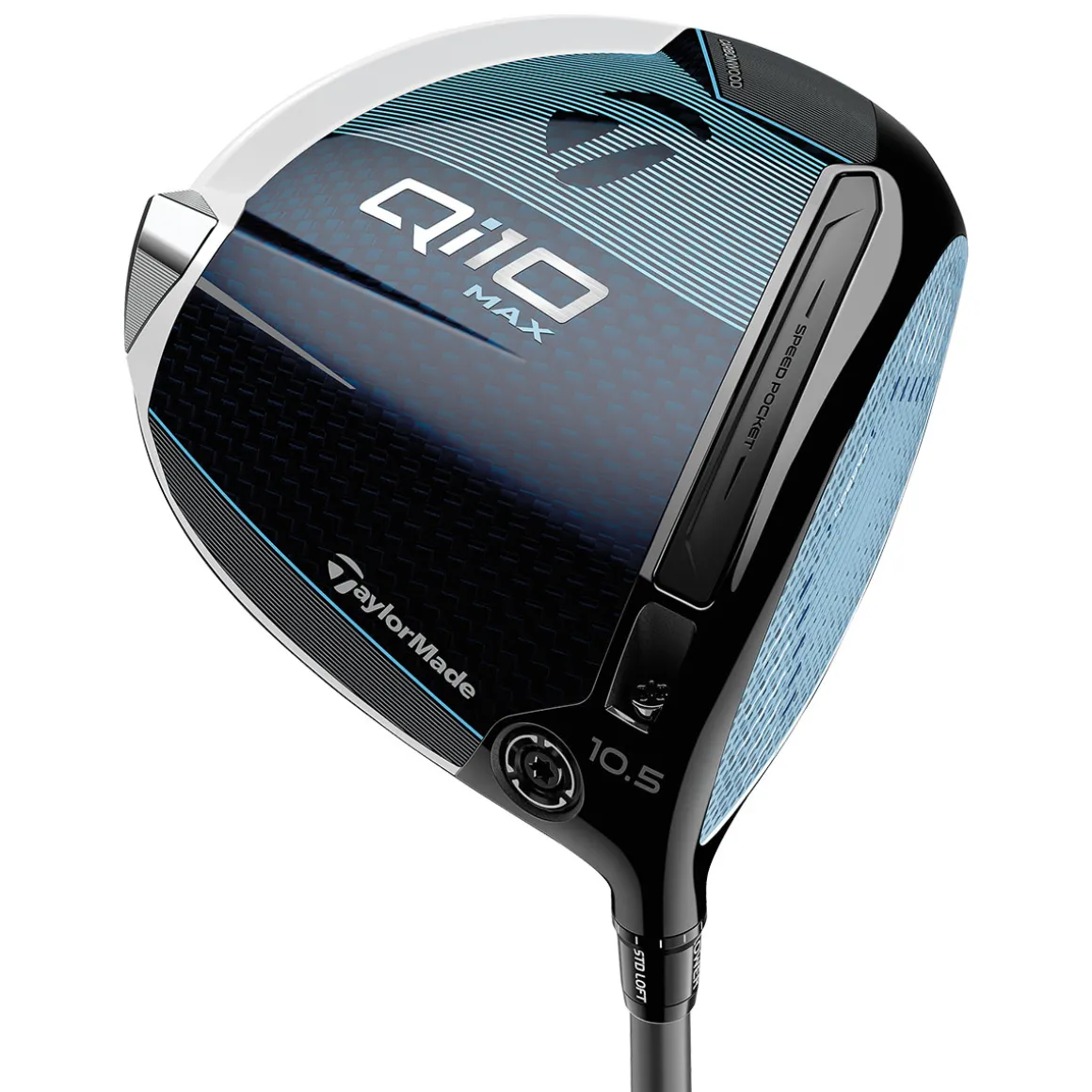 TaylorMade Qi10 Max Designer Series Blue White Golf Driver