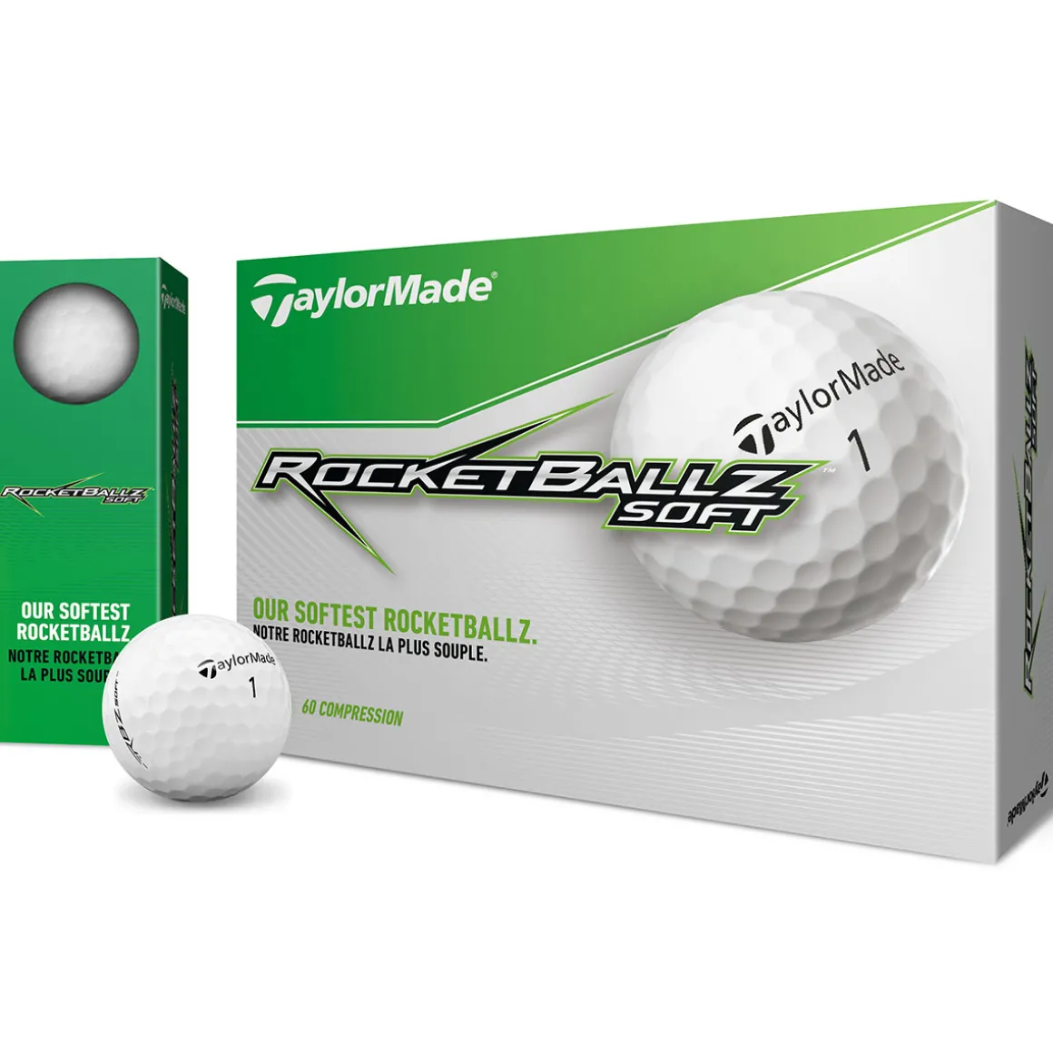 TaylorMade RocketGolf Ballz Soft 12 Golf Ball Pack