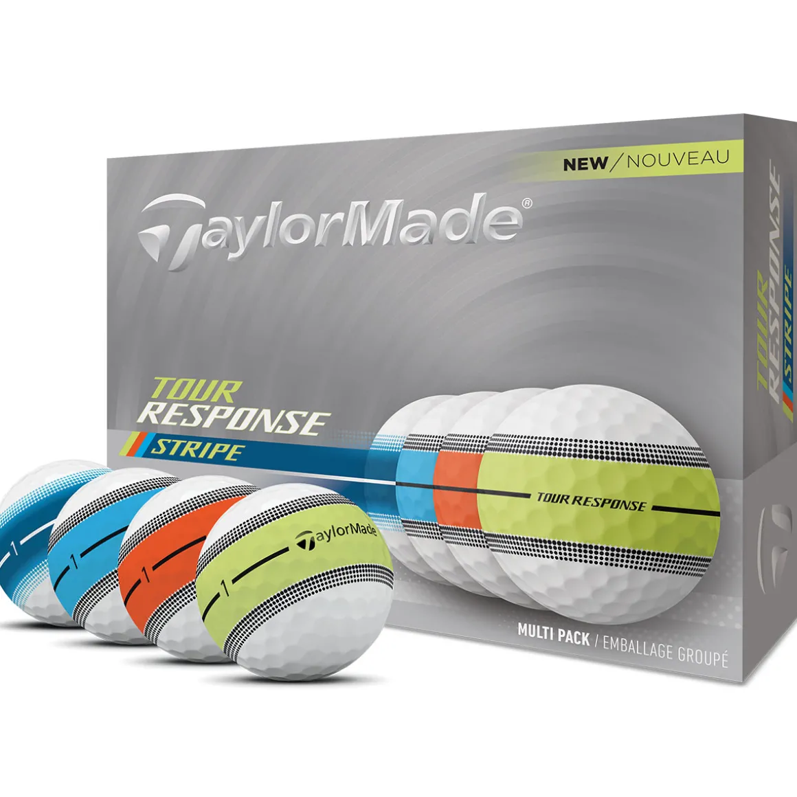 TaylorMade Tour Response Stripe 12 Golf Ball Pack