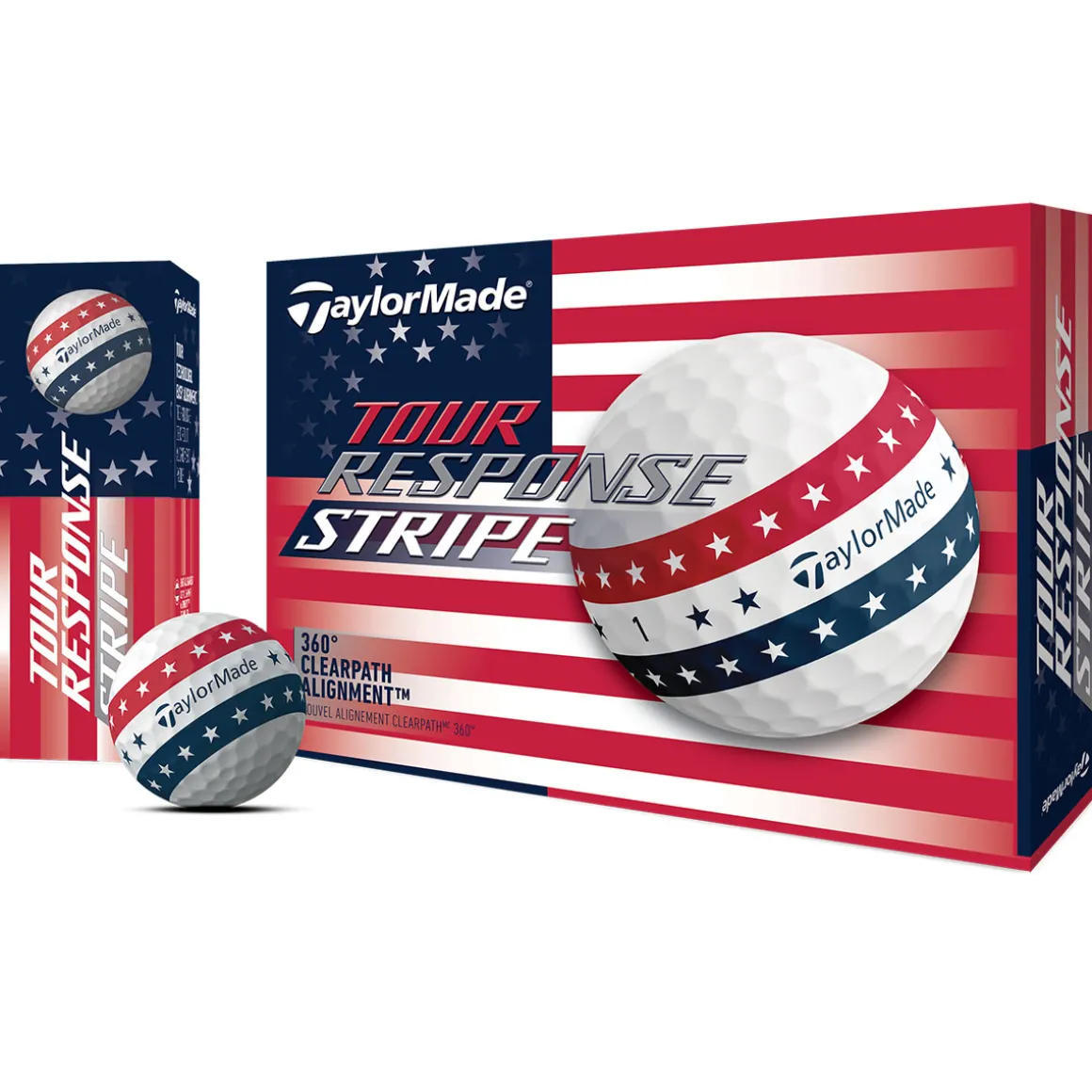 TaylorMade Tour Response Stripe 12 Golf Ball Pack
