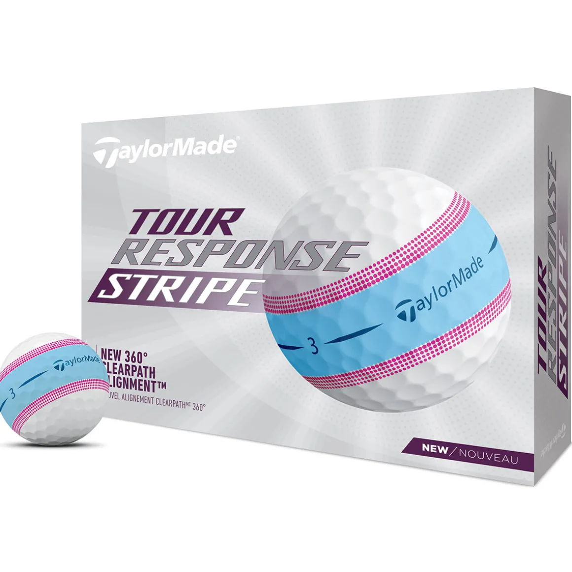 TaylorMade Tour Response Stripe 12 Golf Ball Pack