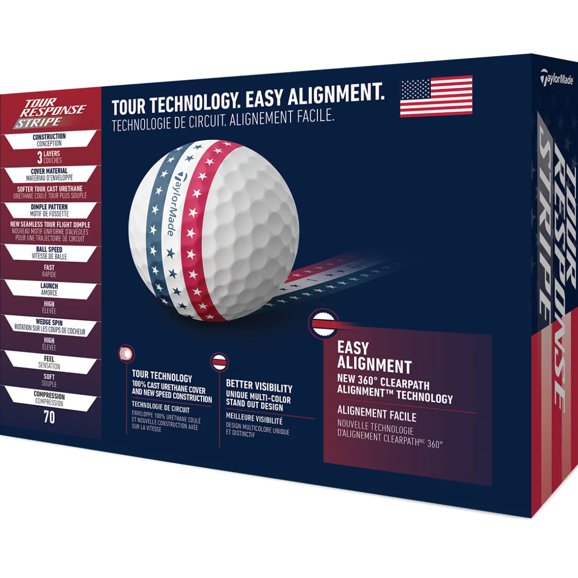taylormade_tour_response__2-7.webp TaylorMade Tour Response Stripe 12 Golf Ball Pack