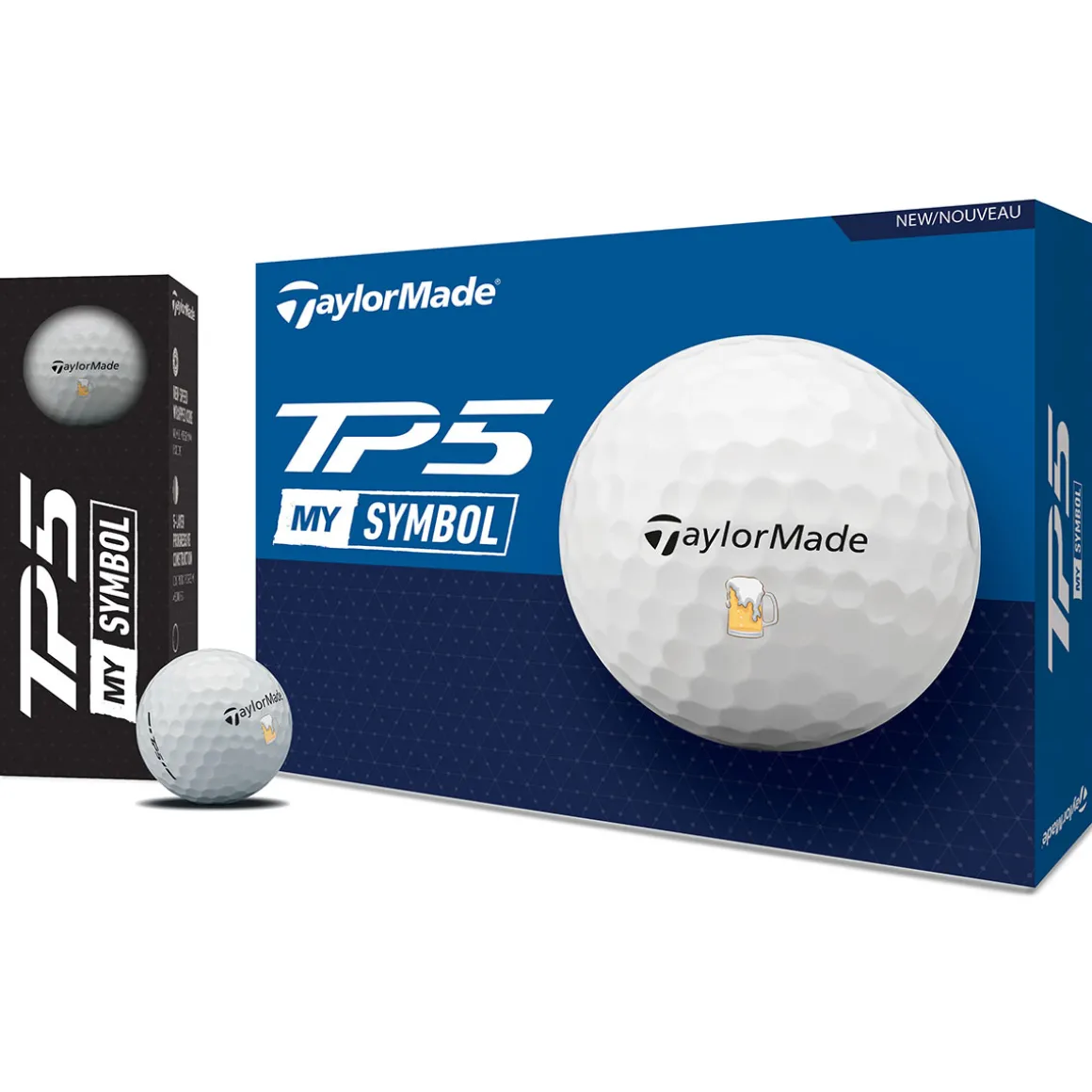 TaylorMade TP5 Beer Symbol 12 Golf Ball Pack