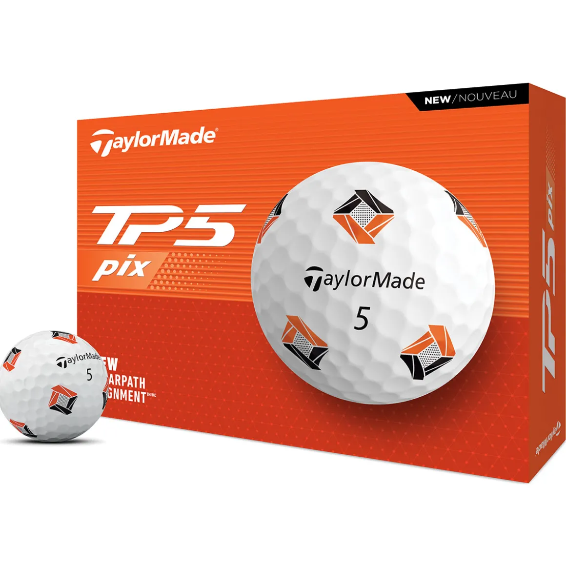 TaylorMade TP5 PIX 3 12 Golf Ball Pack