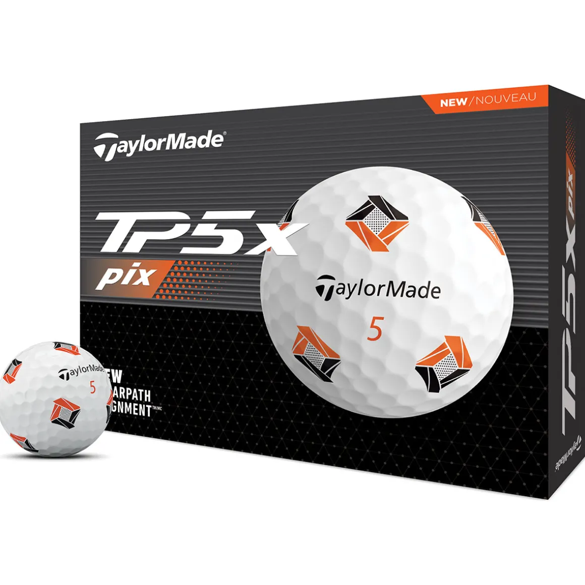 TaylorMade TP5 X PIX 3 12 Golf Ball Pack