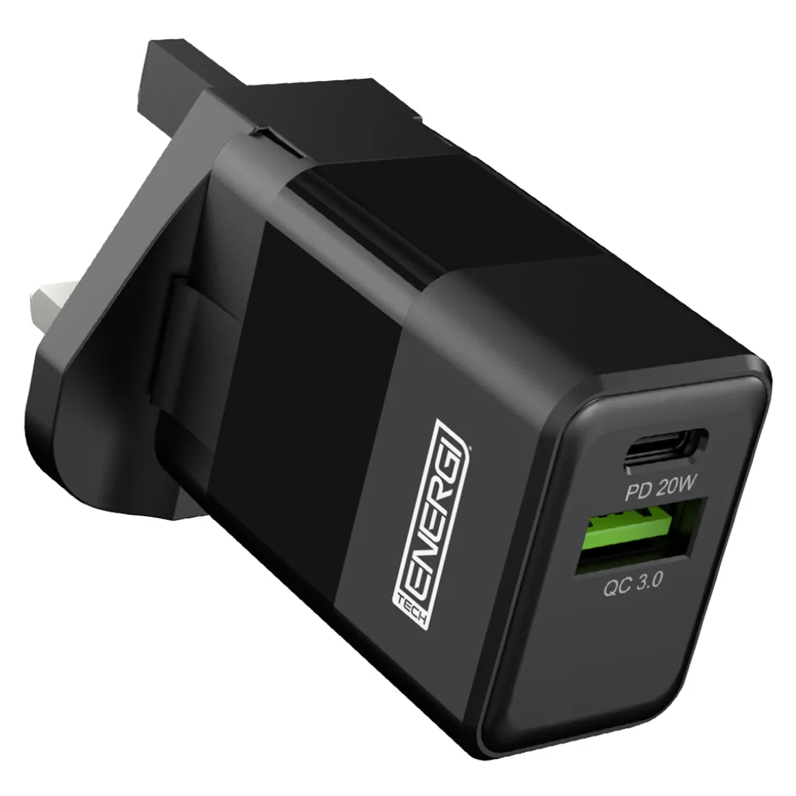 Tech Energi UK Dual USB Mains Charger